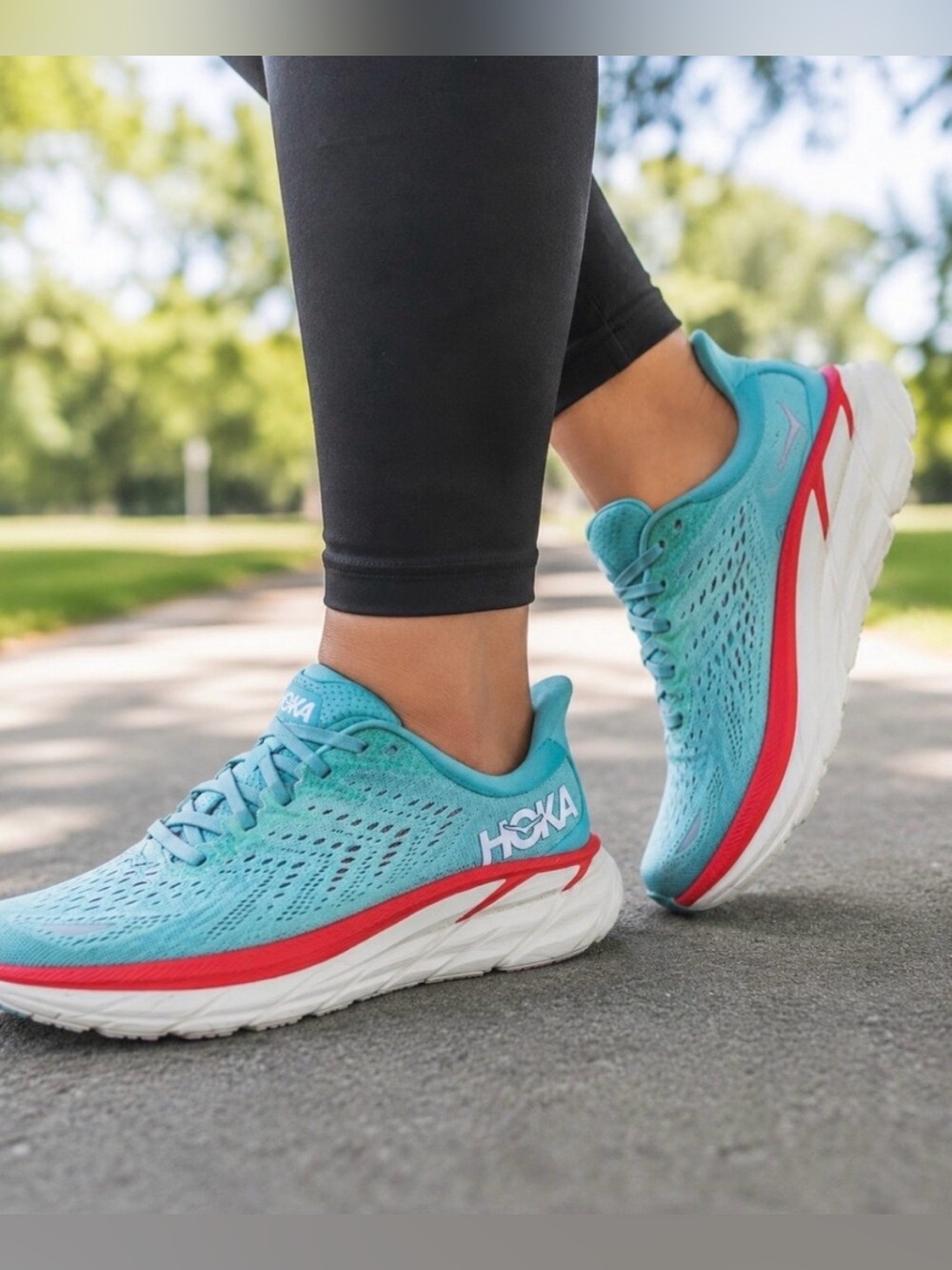 HOKA Clifton 8 Women's Size 9.5D Aquarelle Running Shoes